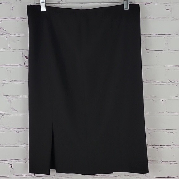 Armani Collezioni 100% Virgin-Wool Espresso Brown Skirt. NWT. Size 8. - Picture 1 of 16